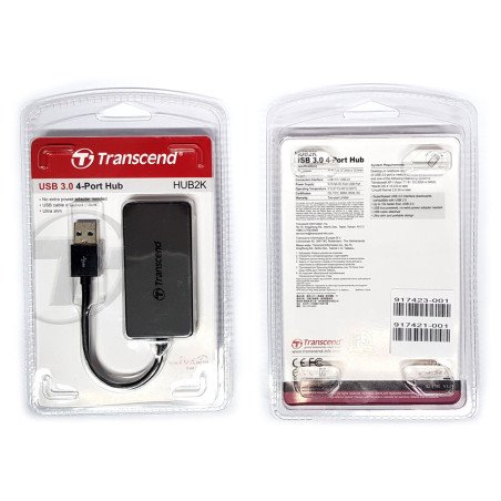 USB 3.0 Hub Transcend 4x Port USB-Hub