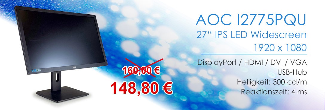 AOC I2775PQU 27 Zoll IPS TFT Monitor